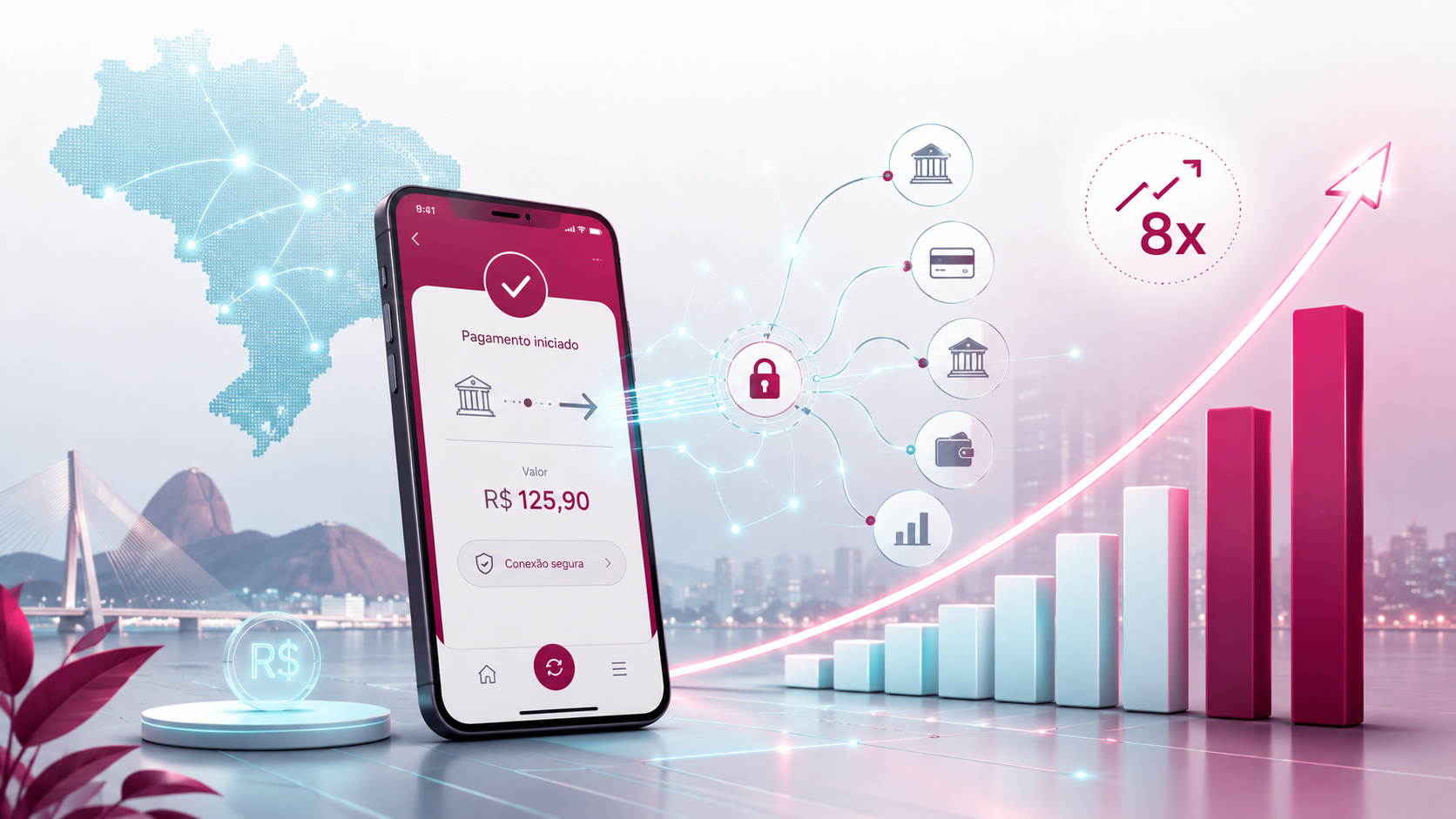 Pix via Open Finance cresce mais de 8 vezes em 2025 e transforma a experiência de pagamento